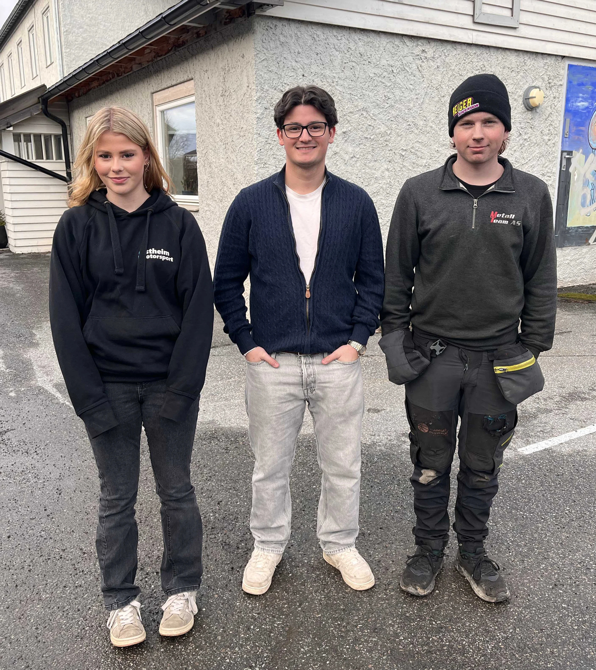 Thea Emilie &Oslash;stheim, Sirouan Bj&oslash;rklund og Ole Rundhaugen